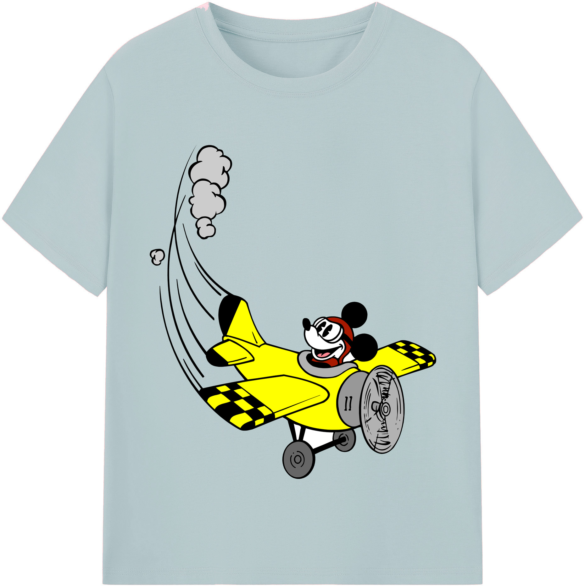 （画像用） ミッキーマウス Mickey Mouse 綿100％半袖Tシャツ（フロントプリント）